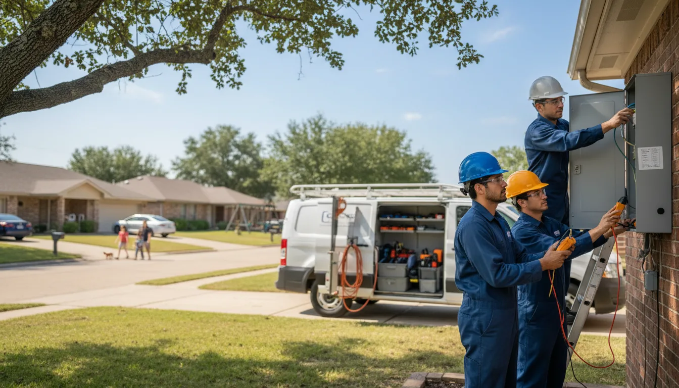 Certified electrician providing emergency electrical services in Goodman, WI